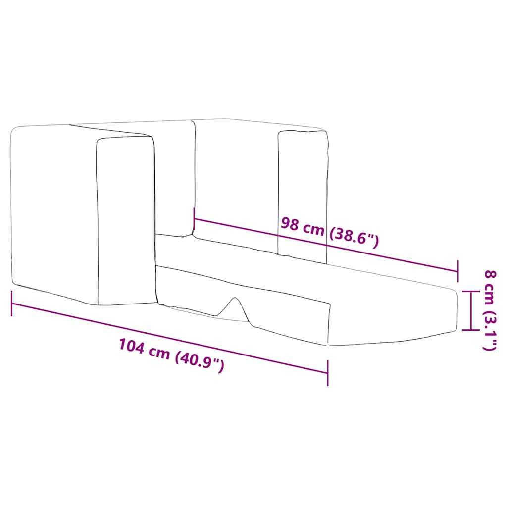 vidaXL Καναπές/Κρεβάτι Παιδικός Ανοιχτό Γκρι από Μαλακό Βελουτέ Ύφασμα