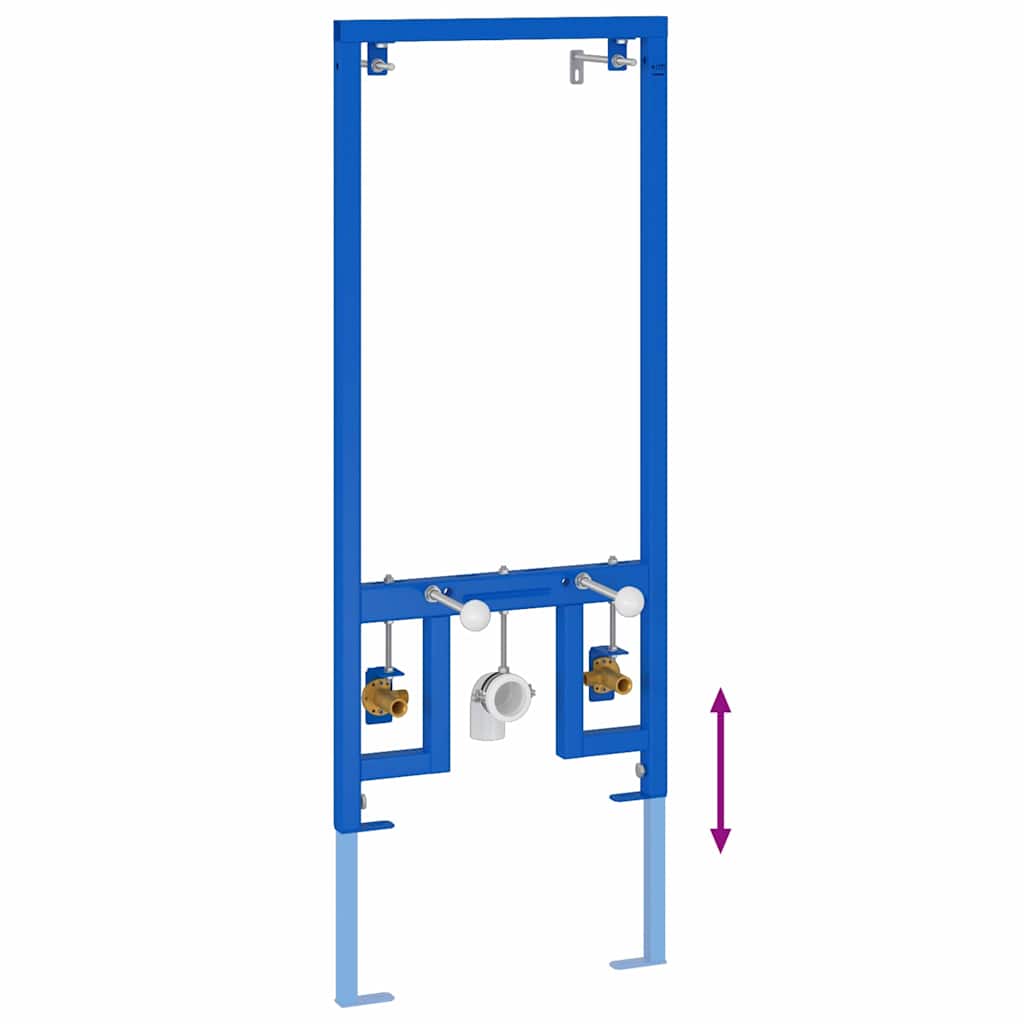 vidaXL Κρυφή Στήριξη για Μπιντέ 50x112-136 εκ Χάλυβας