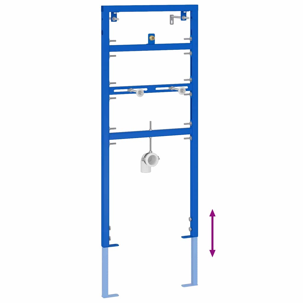 vidaXL Κρυφή Στήριξη για Ουρητήριο 50x115-139 εκ Ατσάλι