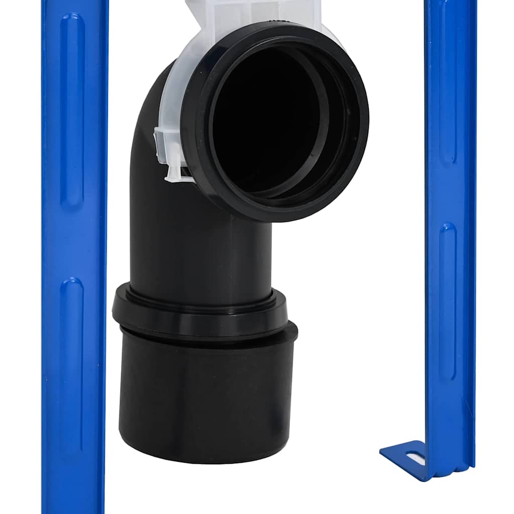 vidaXL Κρυφή Δεξαμενή Τοποθέτησης Διπλής Εκροής Ατσάλι