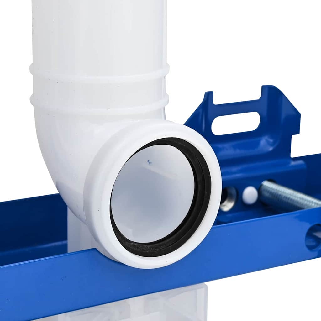 vidaXL Κρυφή Δεξαμενή Τοποθέτησης Διπλής Εκροής Ατσάλι