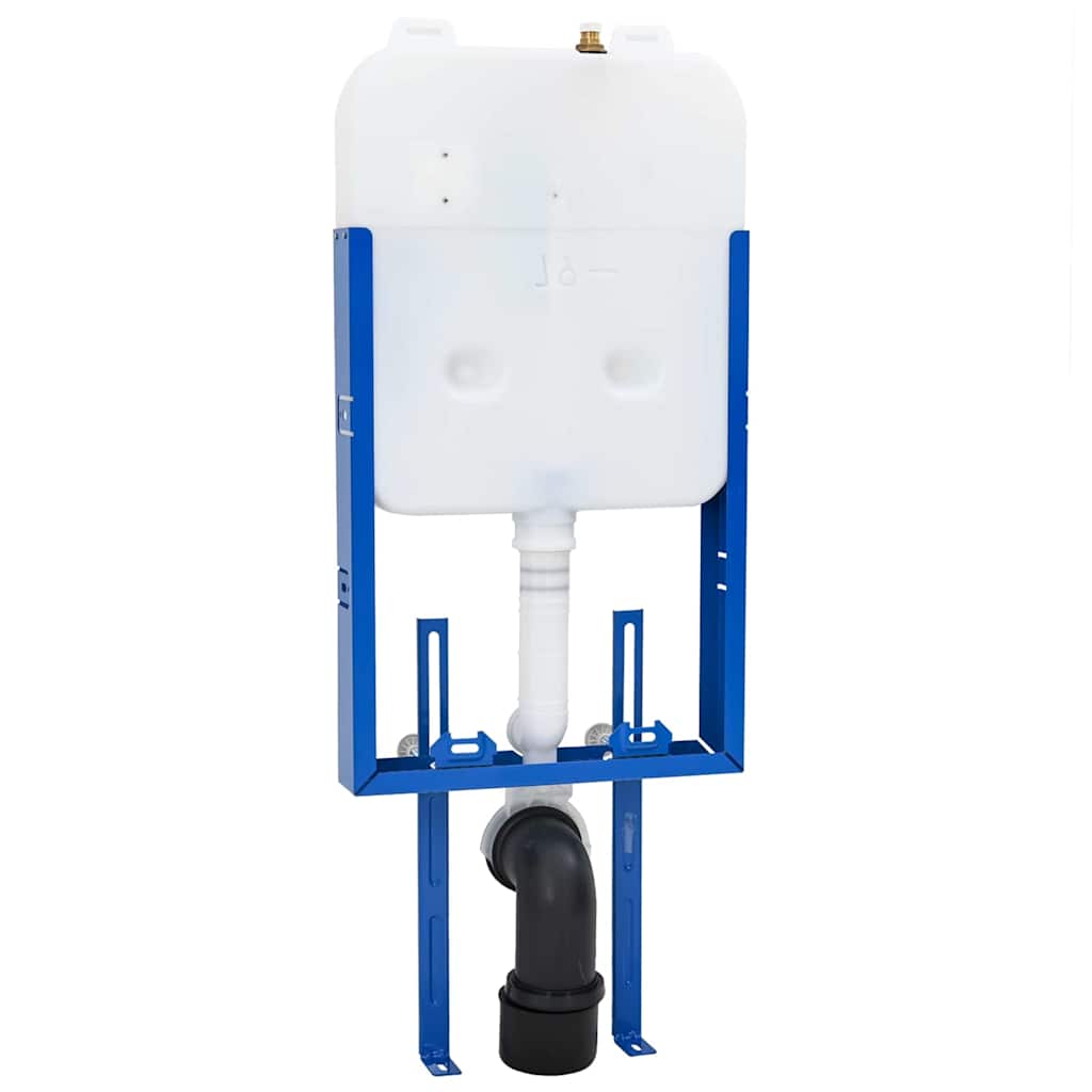 vidaXL Κρυφή Δεξαμενή Τοποθέτησης Διπλής Εκροής Ατσάλι