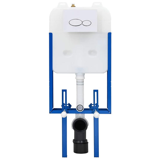 vidaXL Κρυφή Δεξαμενή Τοποθέτησης Διπλής Εκροής Ατσάλι