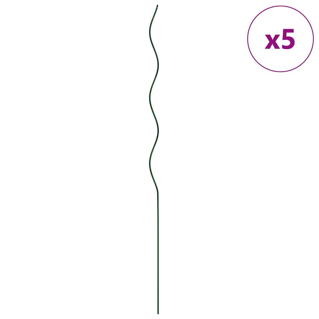 vidaXL Σπειροειδείς Υποστηρίξεις Φυτών (5 τμχ, 110 εκ, Χάλυβας)