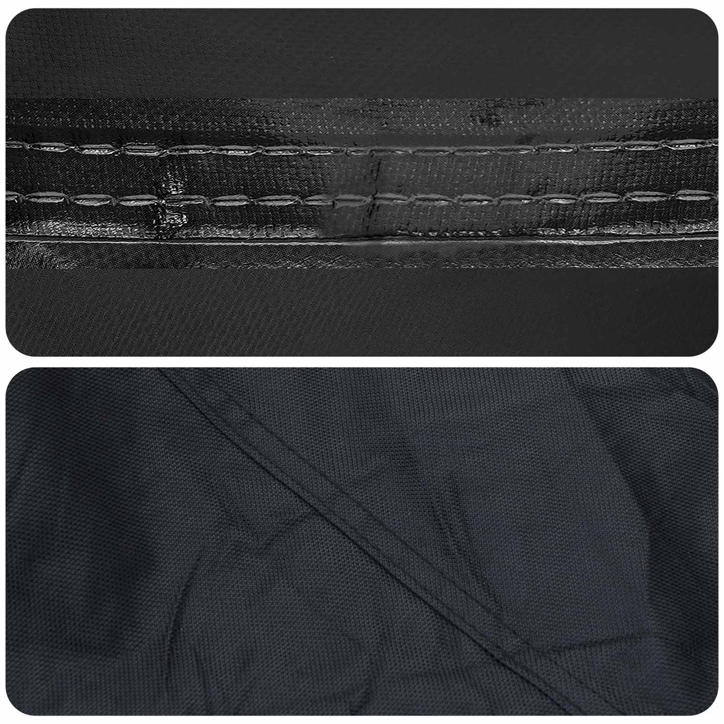 vidaXL Κάλυμμα επίπλων Μαύρο 220 x 220 x 80 εκ. Ύφασμα Oxford 600D