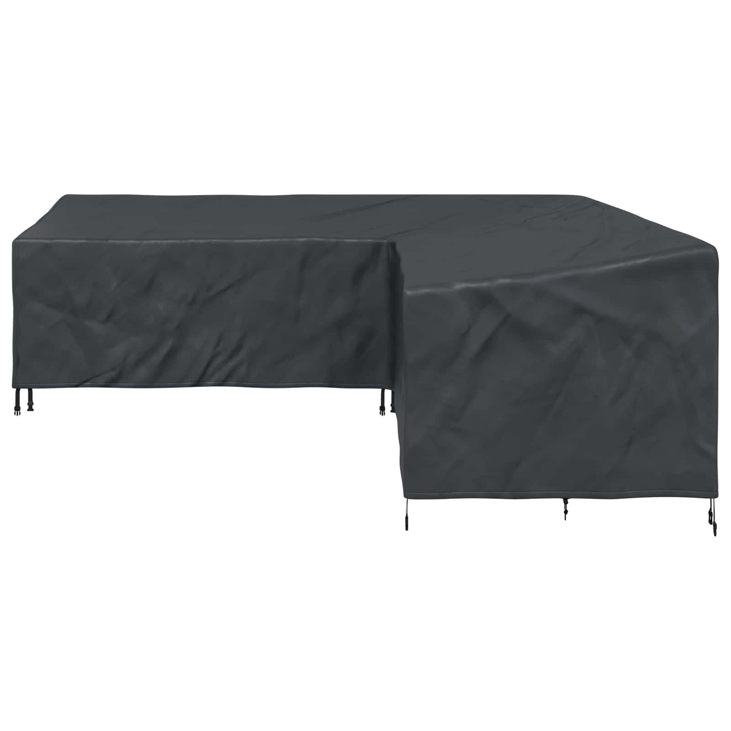 vidaXL Κάλυμμα επίπλων Μαύρο 255 x 255 x 80 εκ. Ύφασμα Oxford 420D