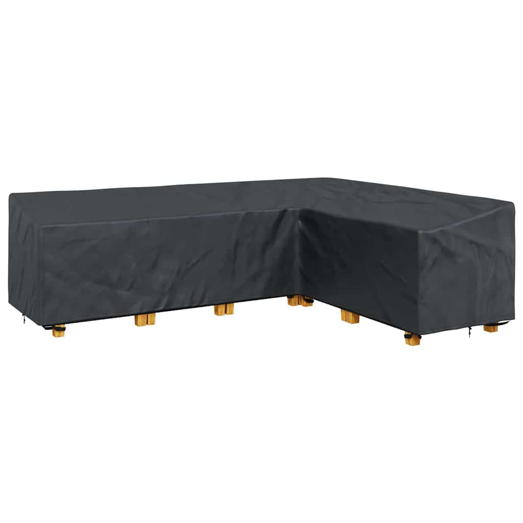 vidaXL Κάλυμμα επίπλων Μαύρο 286 x 222 x 80 εκ.
