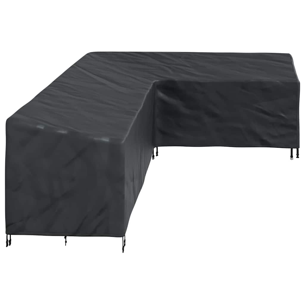 vidaXL Κάλυμμα επίπλων Μαύρο 286 x 222 x 80 εκ.