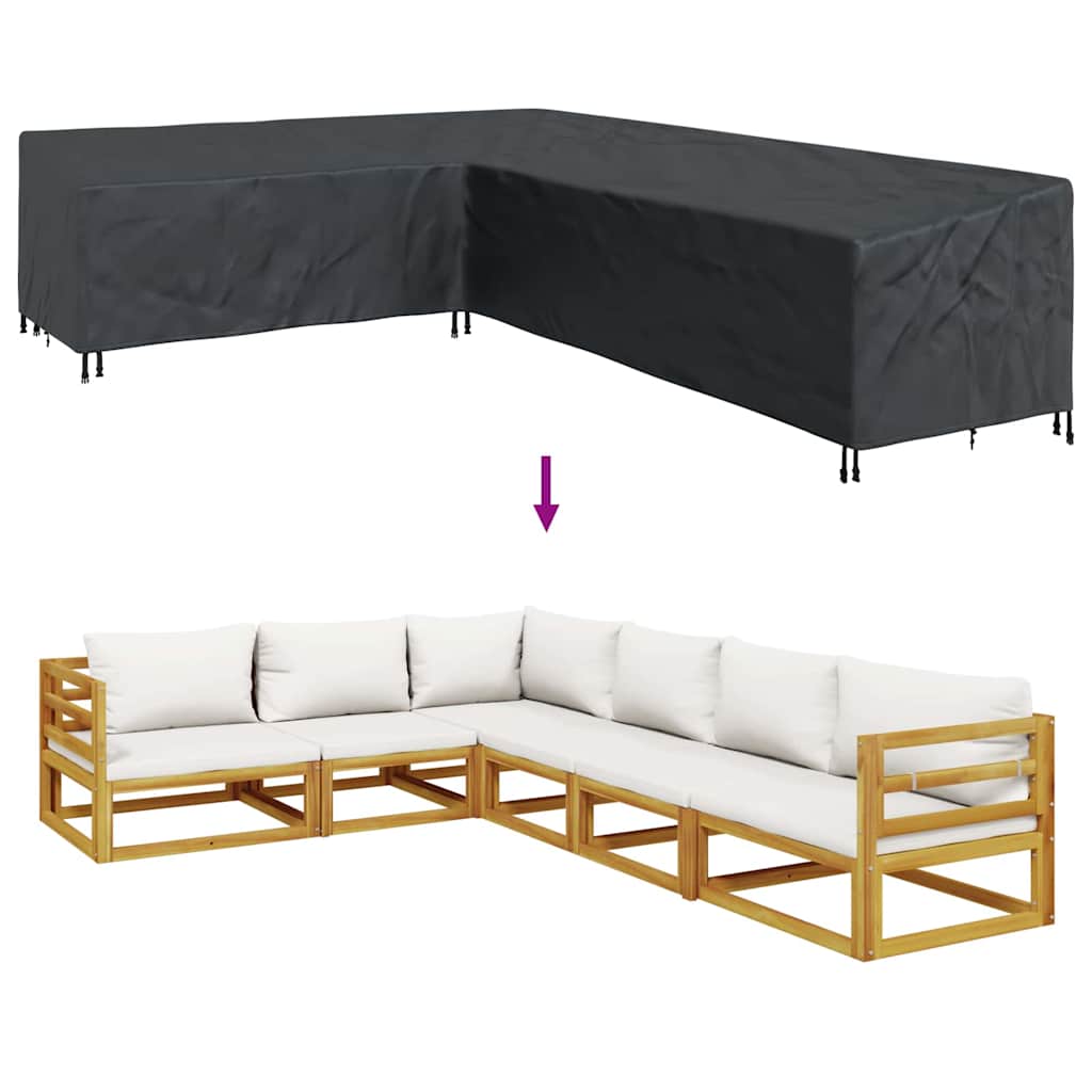 vidaXL Κάλυμμα επίπλων εξωτερικού χώρου 355 x 275 x 80 εκ.