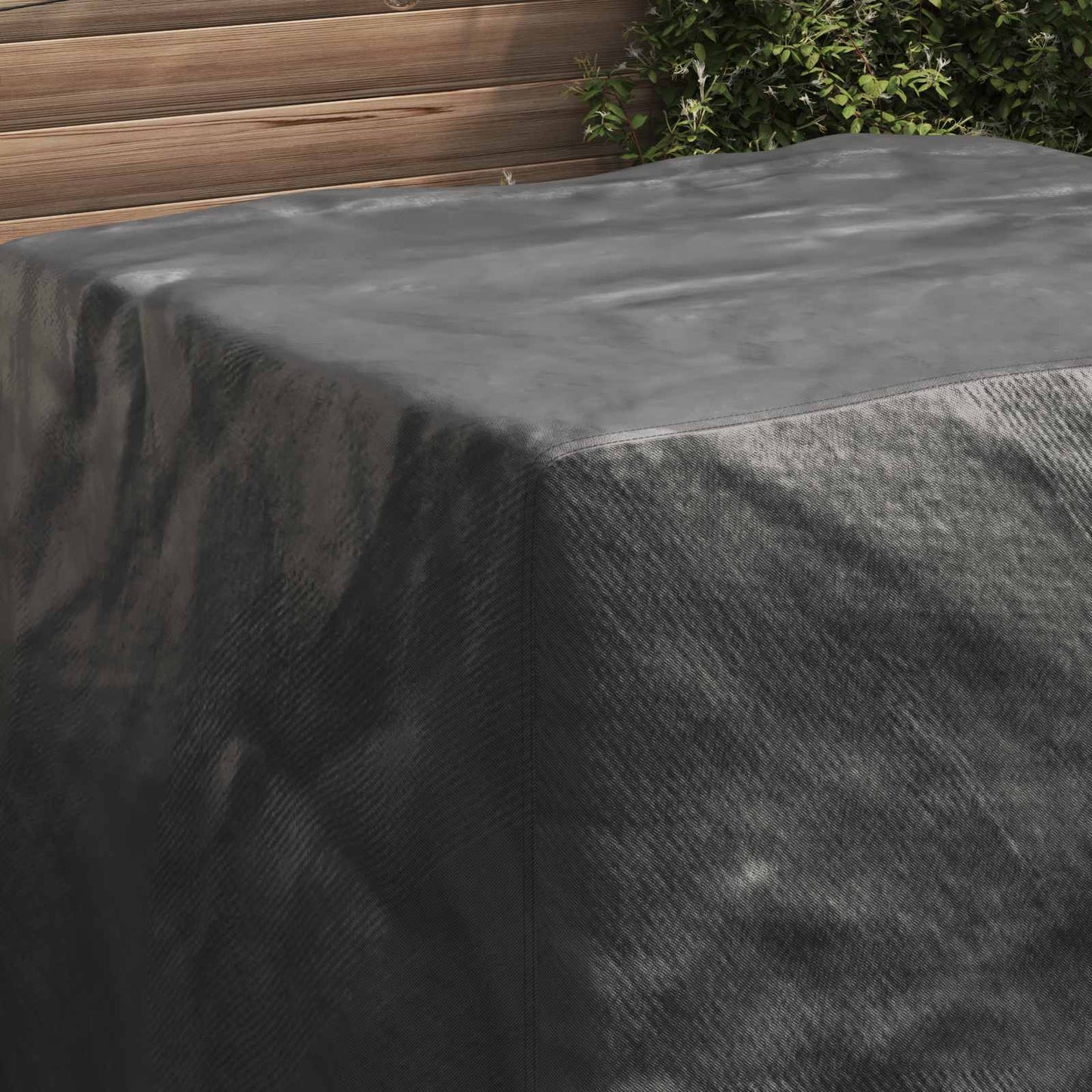 vidaXL Κάλυμμα επίπλων Μονόχρωμο Μαύρο 116 x 100 x 120 εκ. 210D