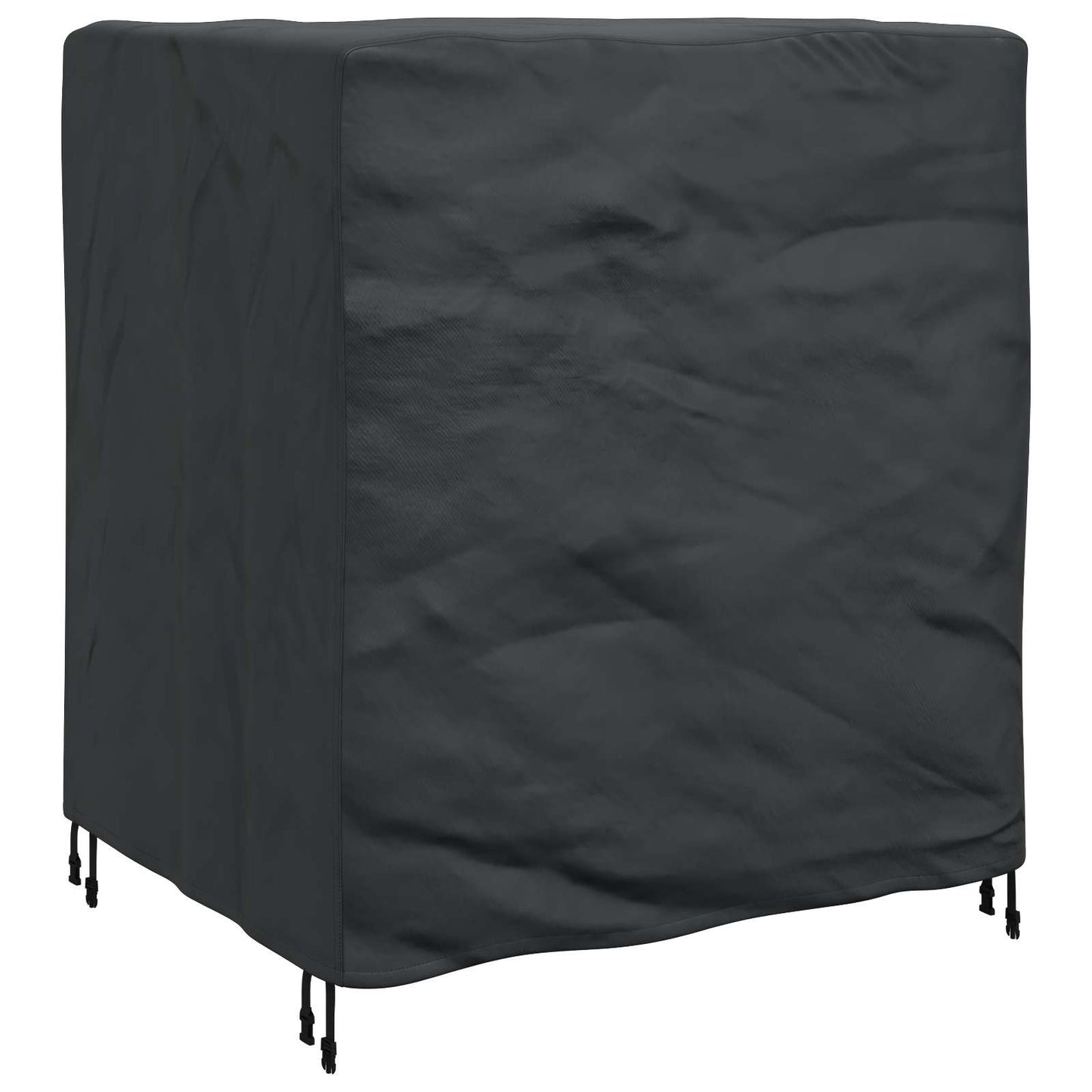 vidaXL Κάλυμμα επίπλων Μονόχρωμο Μαύρο 116 x 100 x 120 εκ. 210D