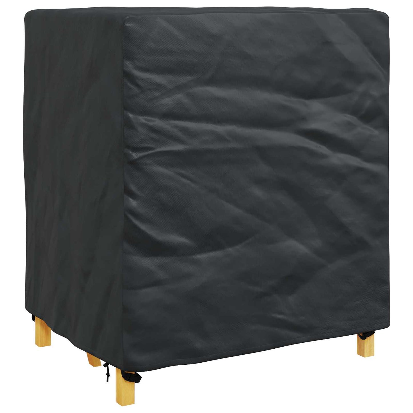 vidaXL Κάλυμμα επίπλων Μονόχρωμο Μαύρο 116 x 100 x 120 εκ. 210D