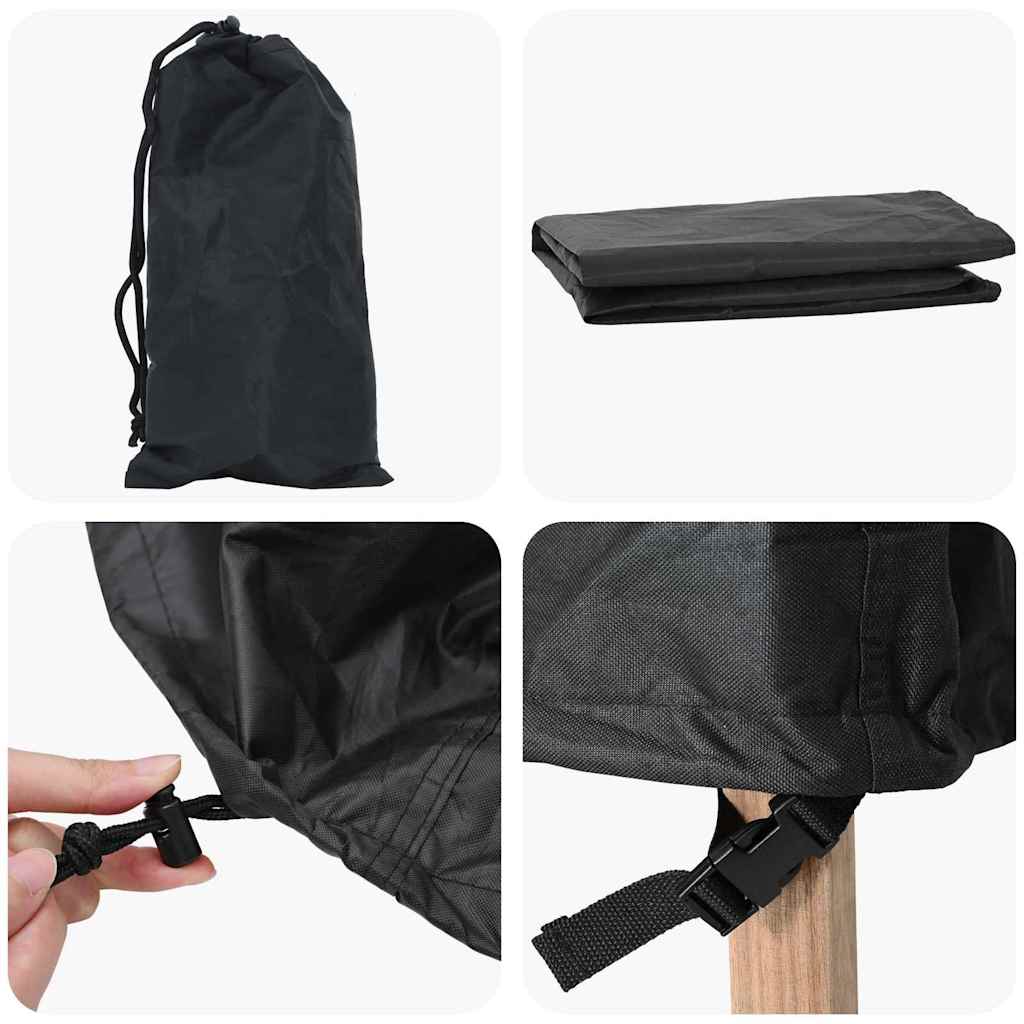 vidaXL Κάλυμμα Επίπλων Εξωτερικού Χώρου 125 x 125 x 74 cm Ύφασμα 420D