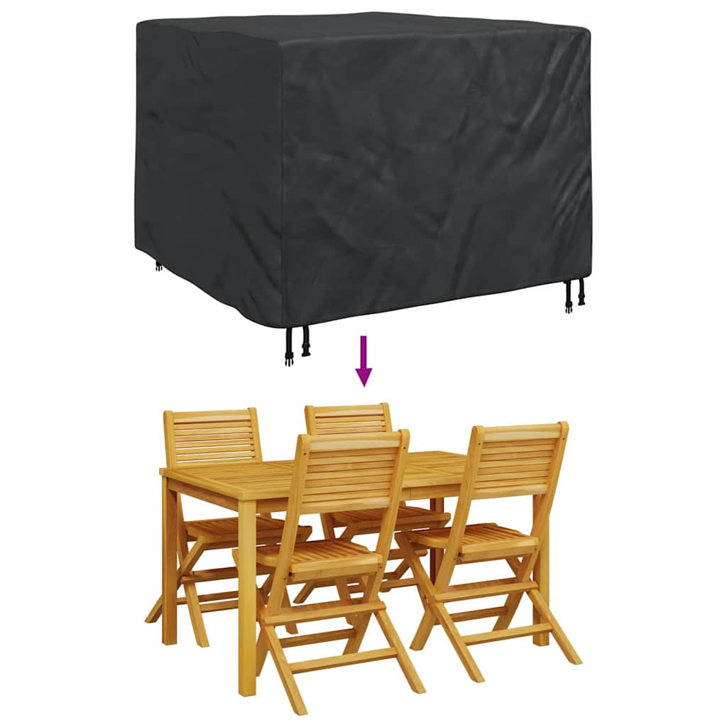 vidaXL Κάλυμμα επίπλων Μαύρο 135 x 135 x 90 cm Υφασμα Oxford 600D