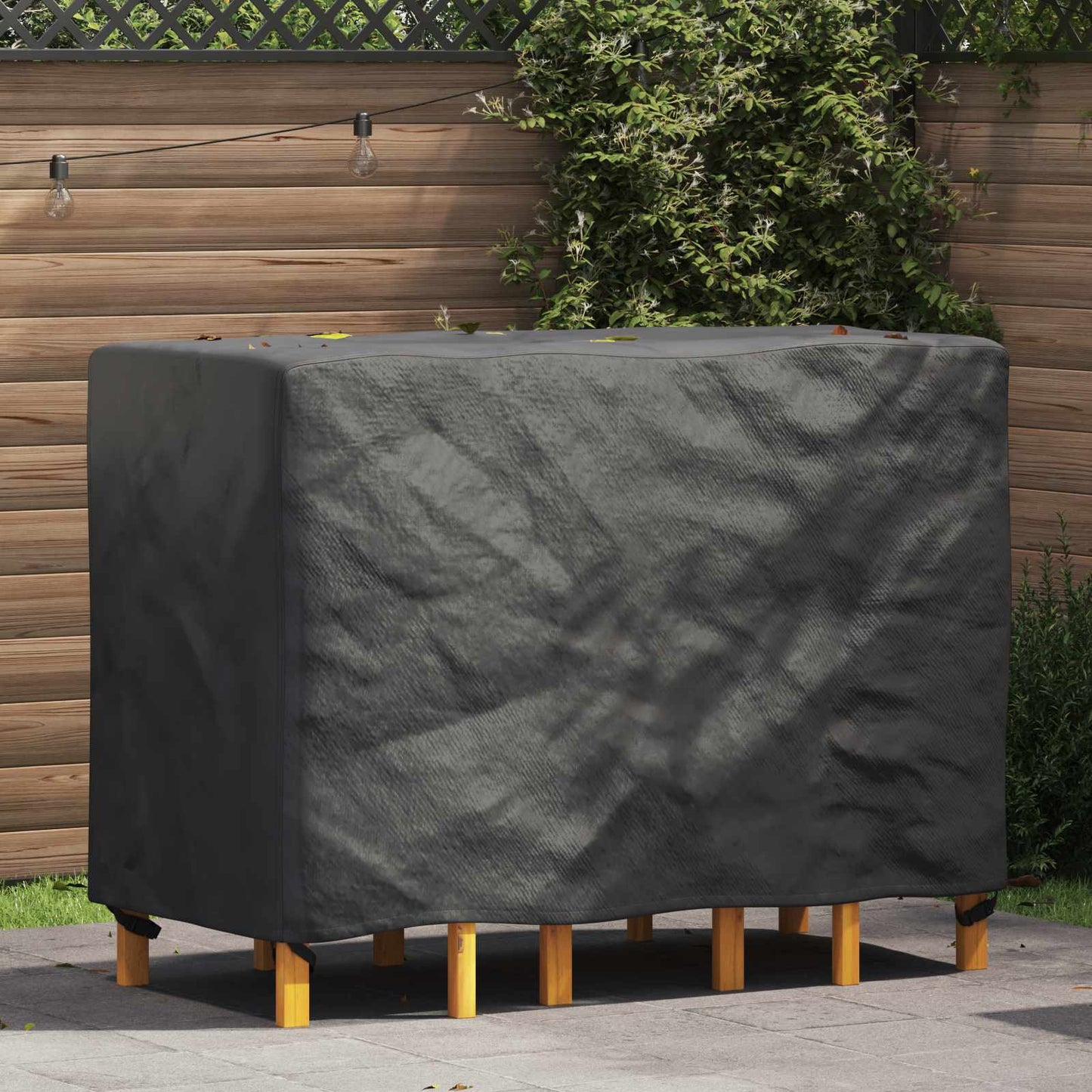 vidaXL Κάλυμμα επίπλων Μονόχρωμο Μαύρο 140 x 70 x 90 cm 420D