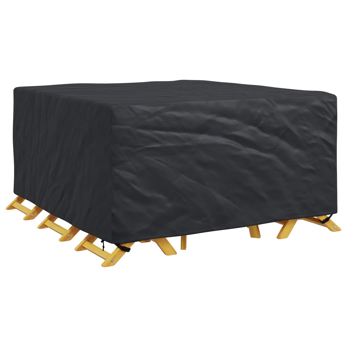 vidaXL Κάλυμμα επίπλων Μονόχρωμο Μαύρο 180 x 190 x 85 εκ. 420D
