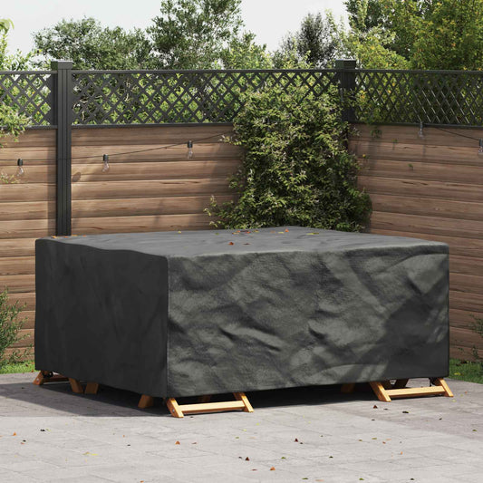 vidaXL Κάλυμμα επίπλων Μονόχρωμο Μαύρο 200 x 160 x 70 cm 600D