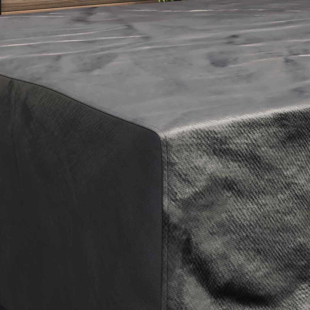 vidaXL Κάλυμμα επίπλων εξωτερικού χώρου Μαύρο 200 x 200 x 90 εκ. 600D