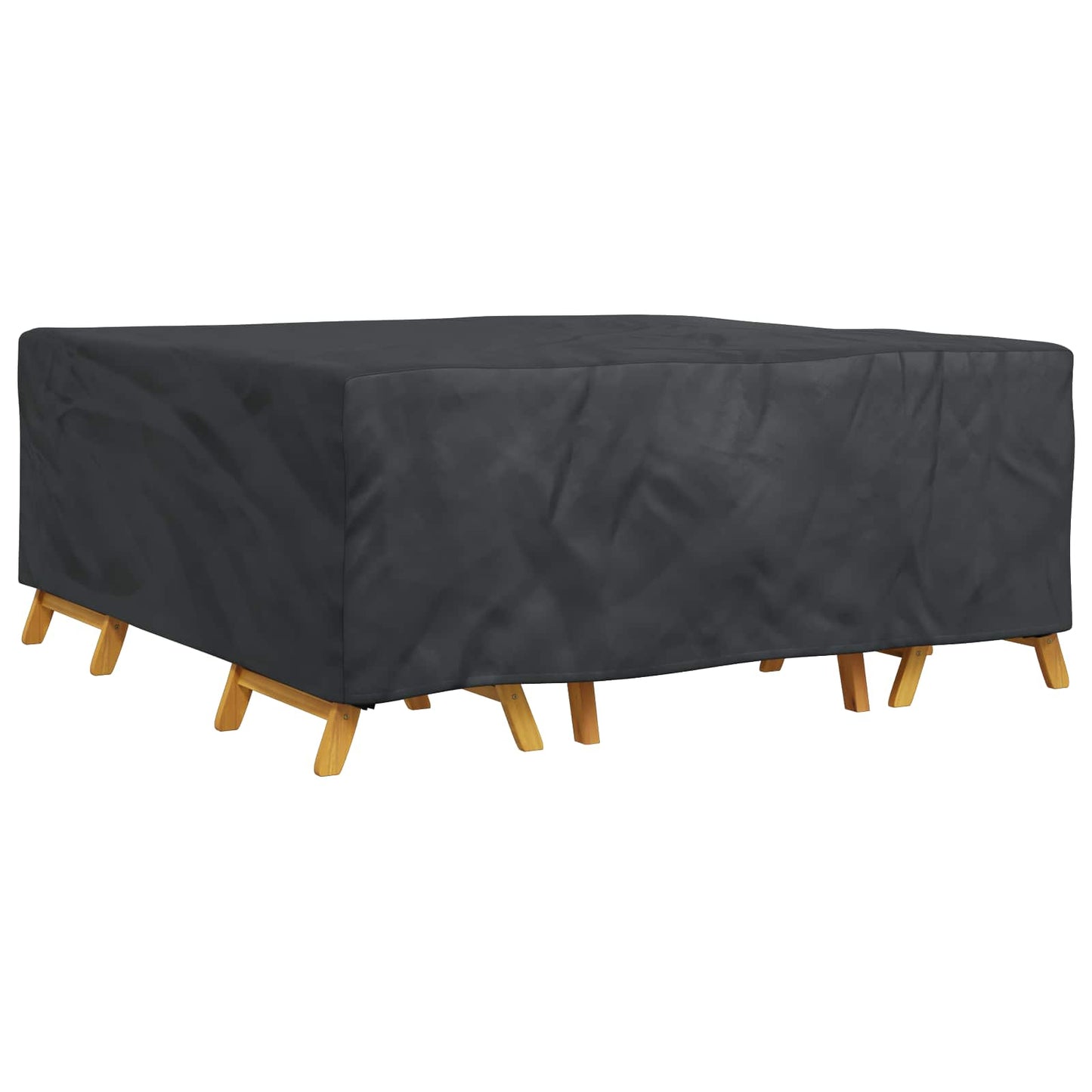 vidaXL Κάλυμμα επίπλων Μονόχρωμο Μαύρο 200 x 200 x 90 εκ. 600D