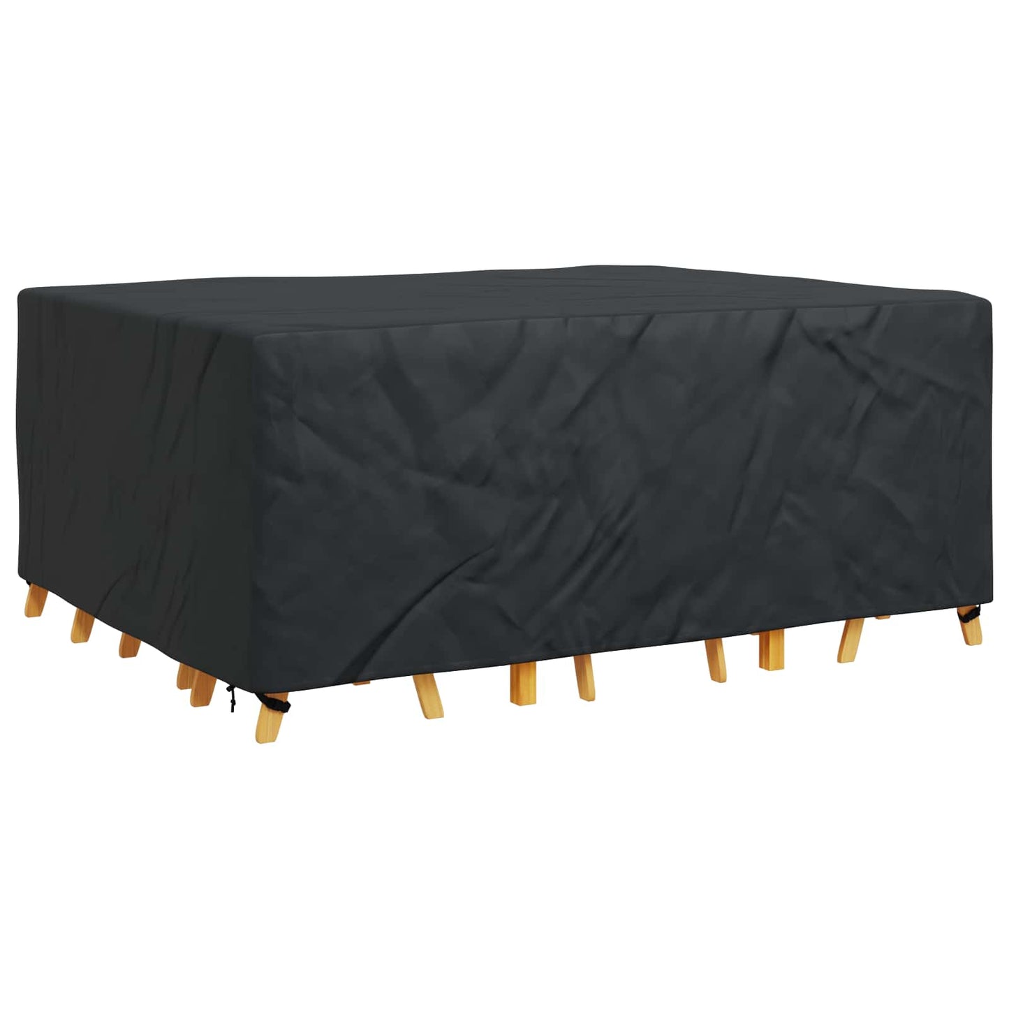 vidaXL Κάλυμμα επίπλων Μονόχρωμο Μαύρο 220 x 190 x 85 εκ. 420D