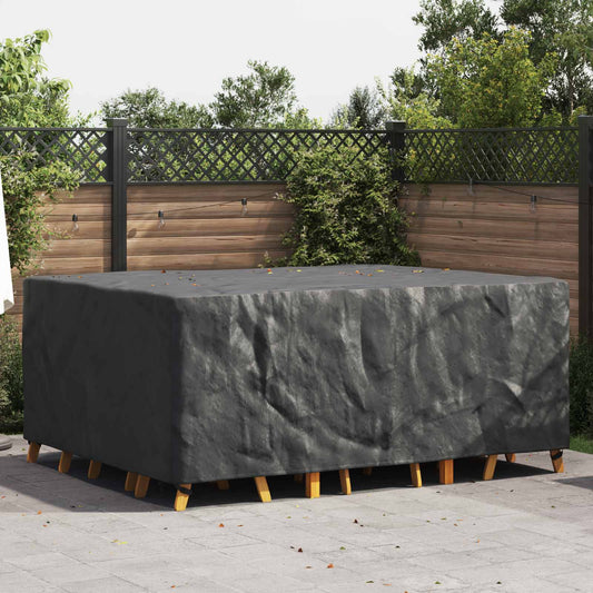 vidaXL Κάλυμμα επίπλων Μονόχρωμο Μαύρο 220 x 190 x 85 εκ. 600D