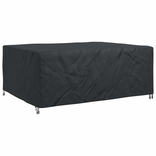 vidaXL Κάλυμμα επίπλων Μονόχρωμο Μαύρο 220 x 190 x 85 εκ. 600D
