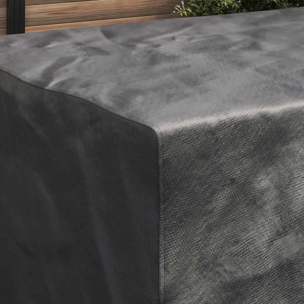 vidaXL Κάλυμμα επίπλων εξωτερικού χώρου Μαύρο 220 x 150 x 85 εκ. 600D