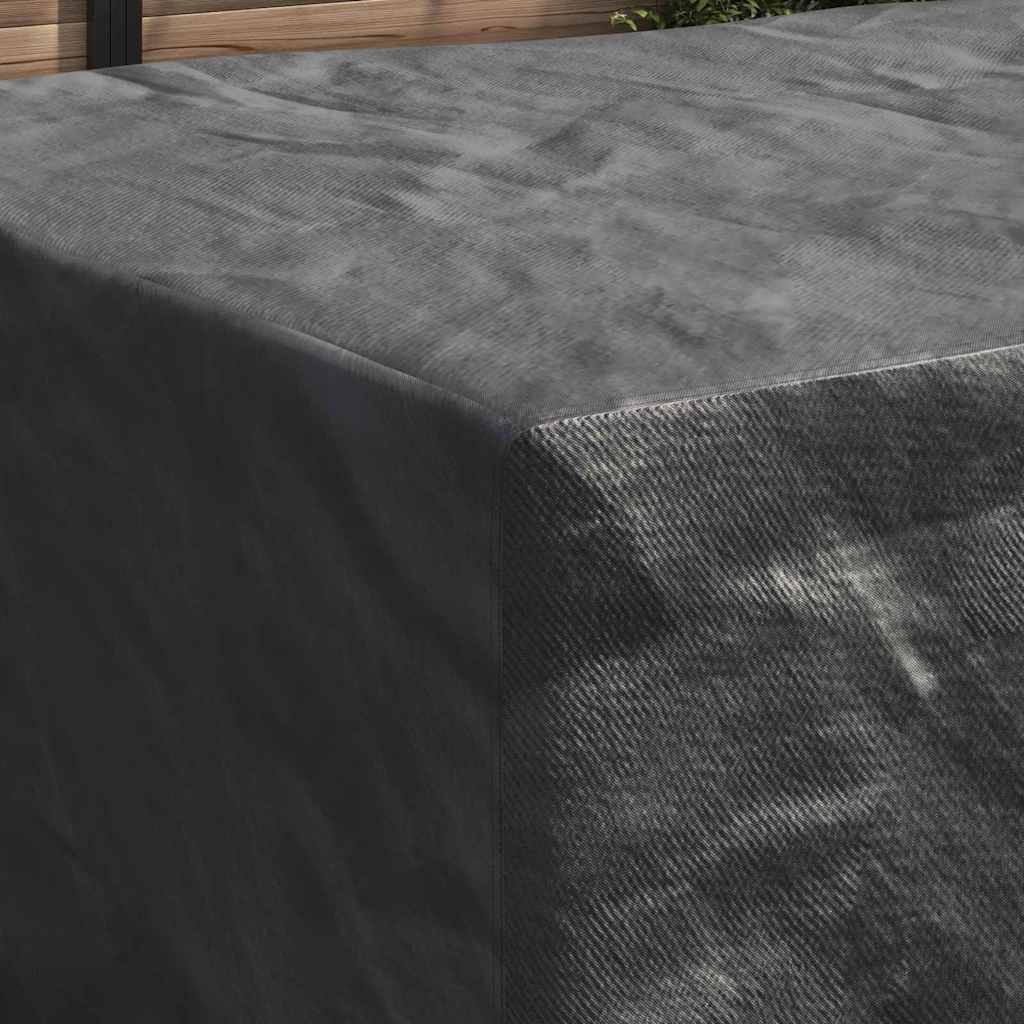 vidaXL Κάλυμμα επίπλων εξωτερικού χώρου Μαύρο 240 x 160 x 100 εκ. 210D