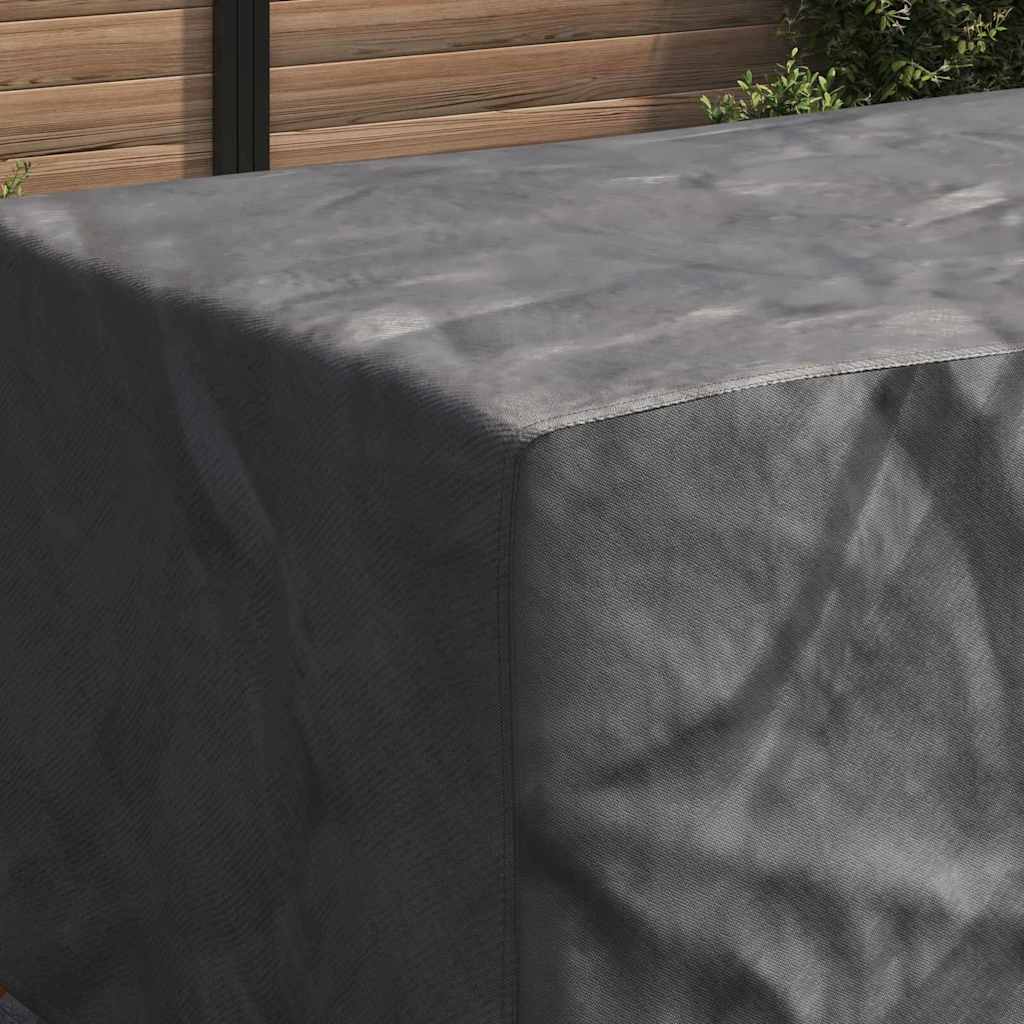 vidaXL Κάλυμμα επίπλων εξωτερικού χώρου Μαύρο 270 x 110 x 70 εκ. 600D
