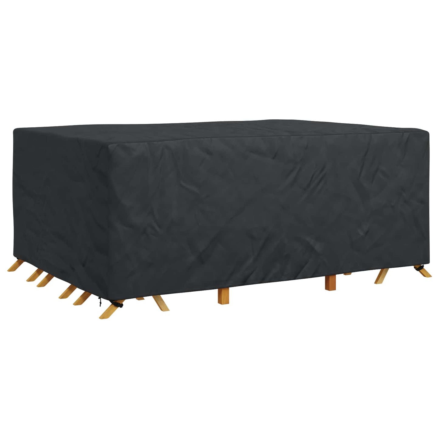 vidaXL Κάλυμμα επίπλων Μονόχρωμο Μαύρο 270 x 180 x 90 εκ. 600D