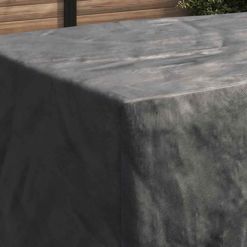 vidaXL Κάλυμμα επίπλων εξωτερικού χώρου Μαύρο 300 x 140 x 90 cm 210D