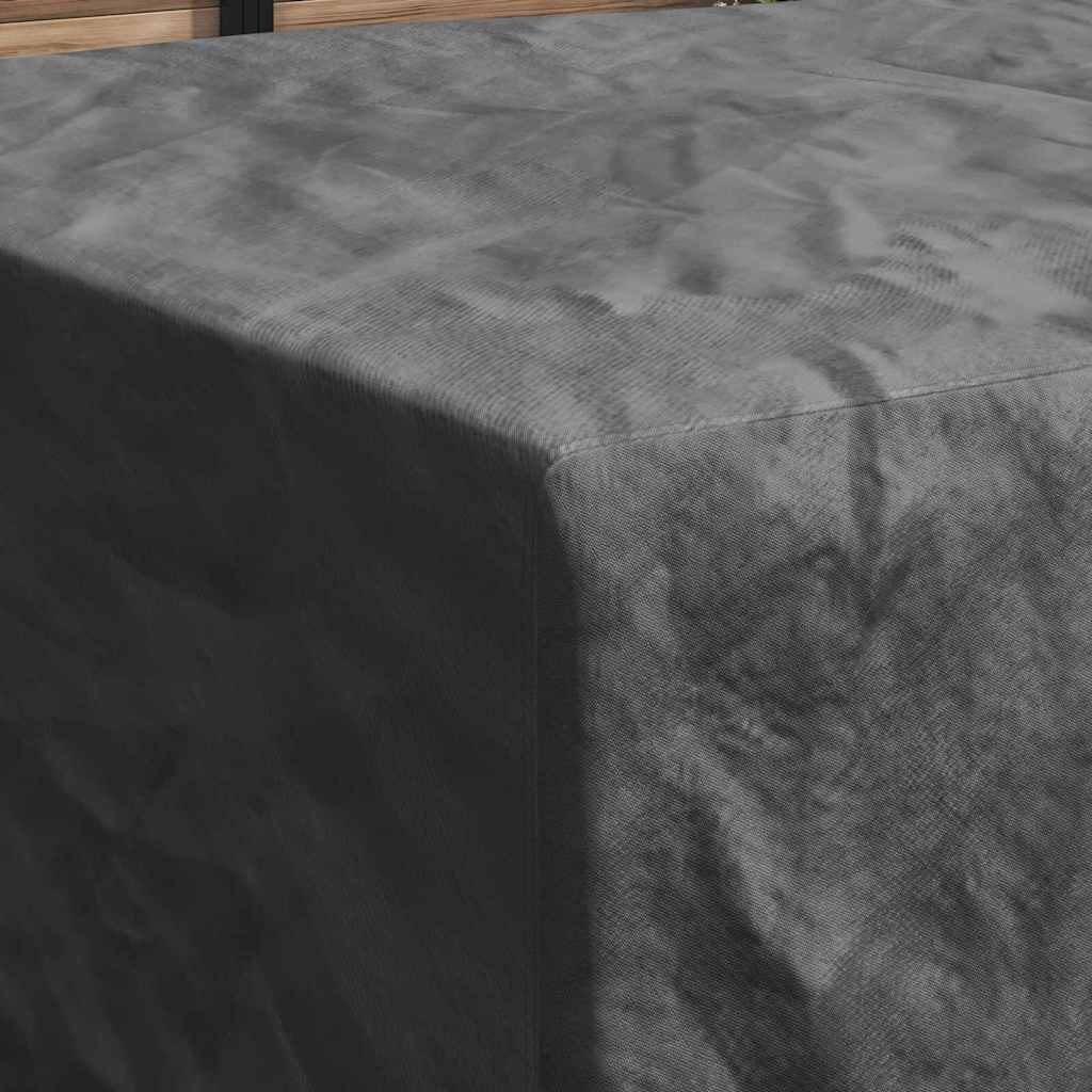 vidaXL Κάλυμμα επίπλων εξωτερικού χώρου Μαύρο 300 x 200 x 90 cm 210D