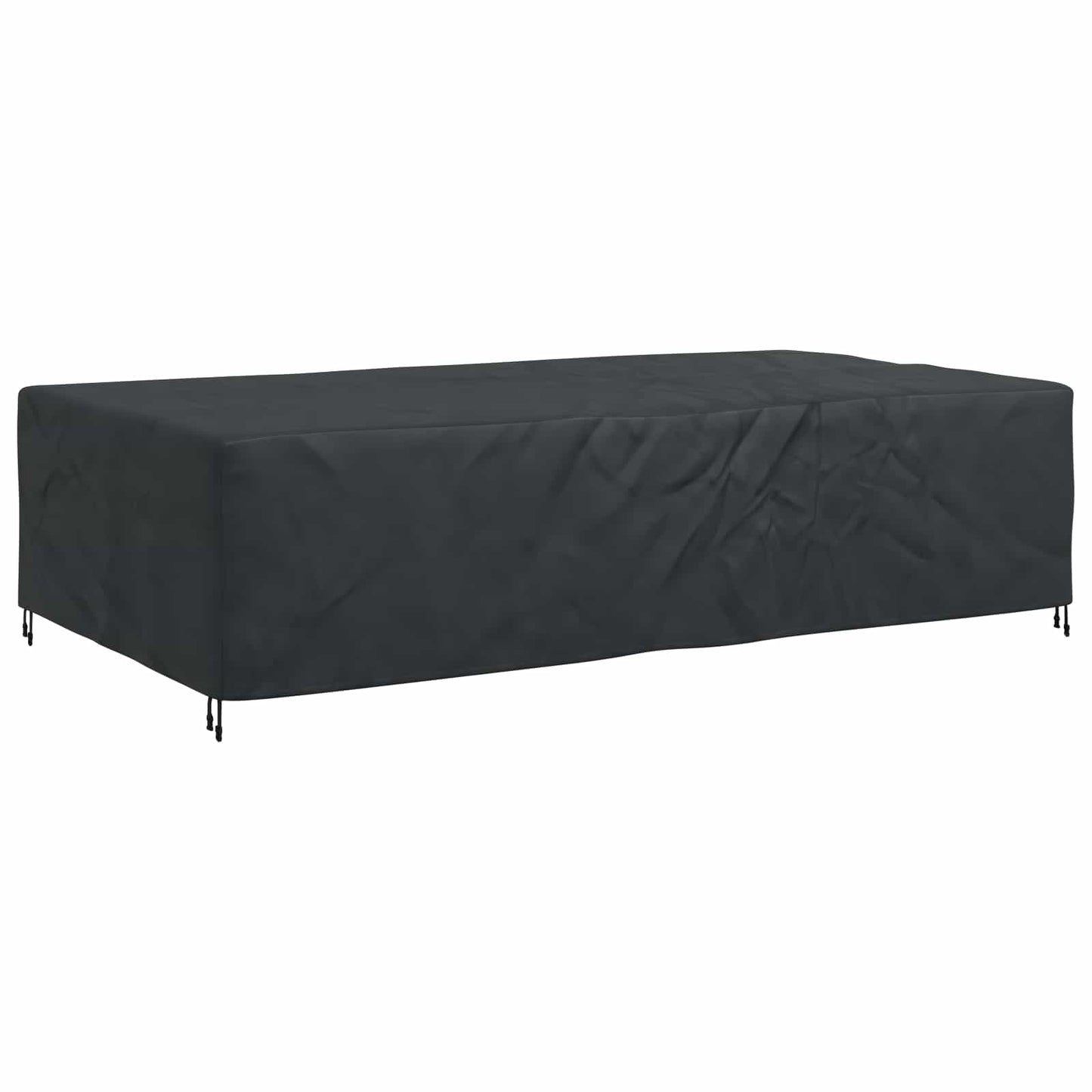 vidaXL Κάλυμμα επίπλων Μονόχρωμο Μαύρο 305 x 190 x 85 εκ. 600D