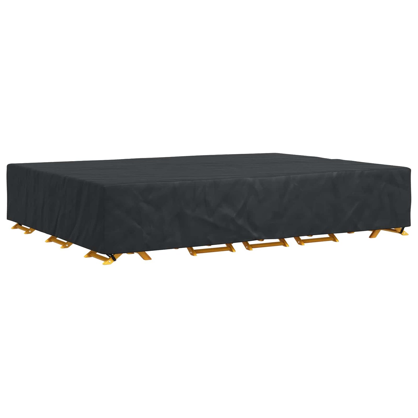 vidaXL Κάλυμμα επίπλων Μονόχρωμο Μαύρο 400 x 300 x 70 cm 210D