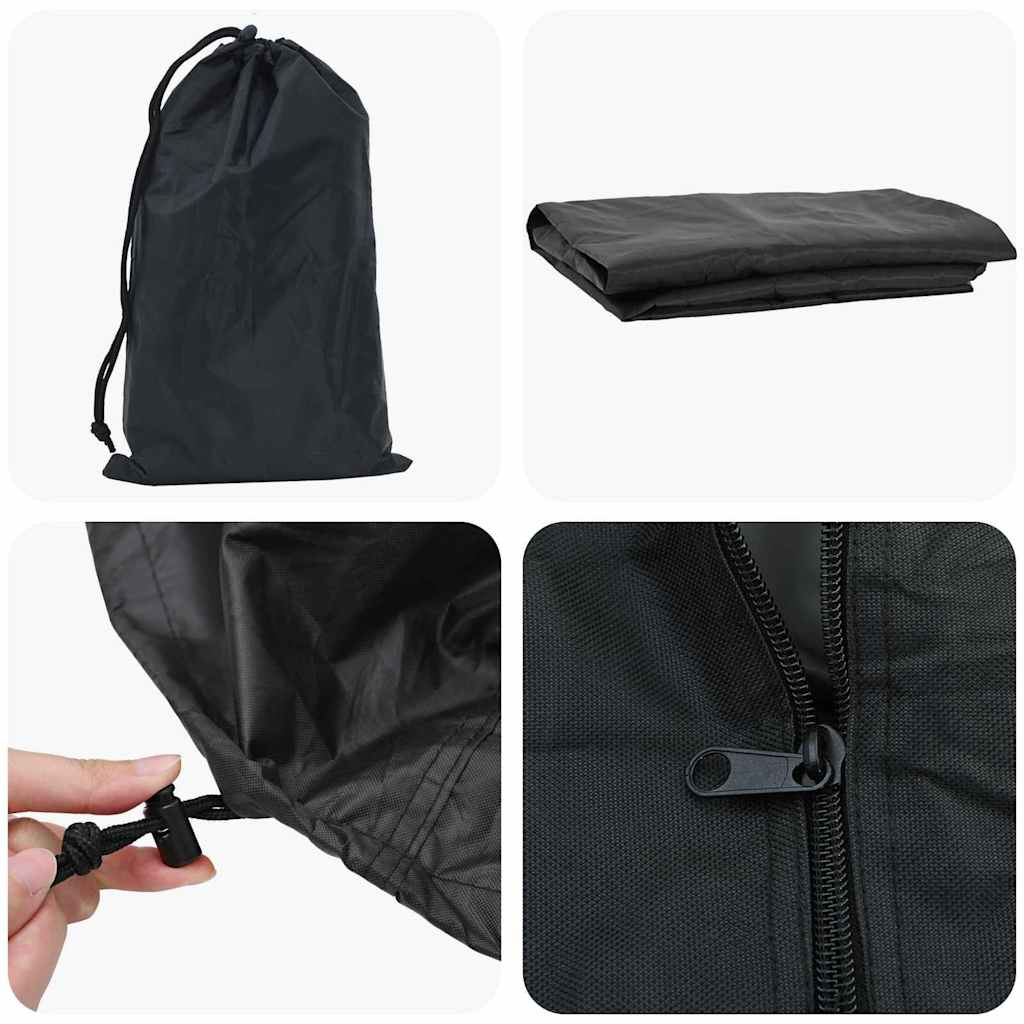 vidaXL Κάλυμμα Επίπλων Εξωτερικού Χώρου Μαύρο Ύφασμα 210D