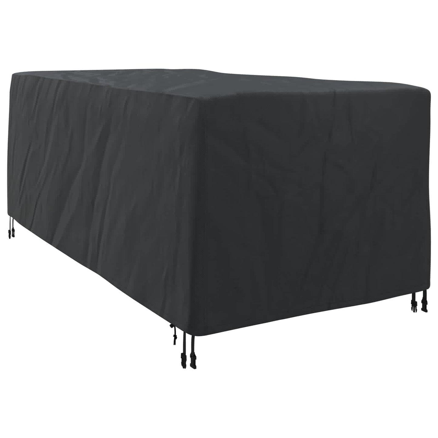 vidaXL Κάλυμμα Ξαπλώστρας Μονόχρωμο Μαύρο 205 x 100 x 70 εκ ύφασμα