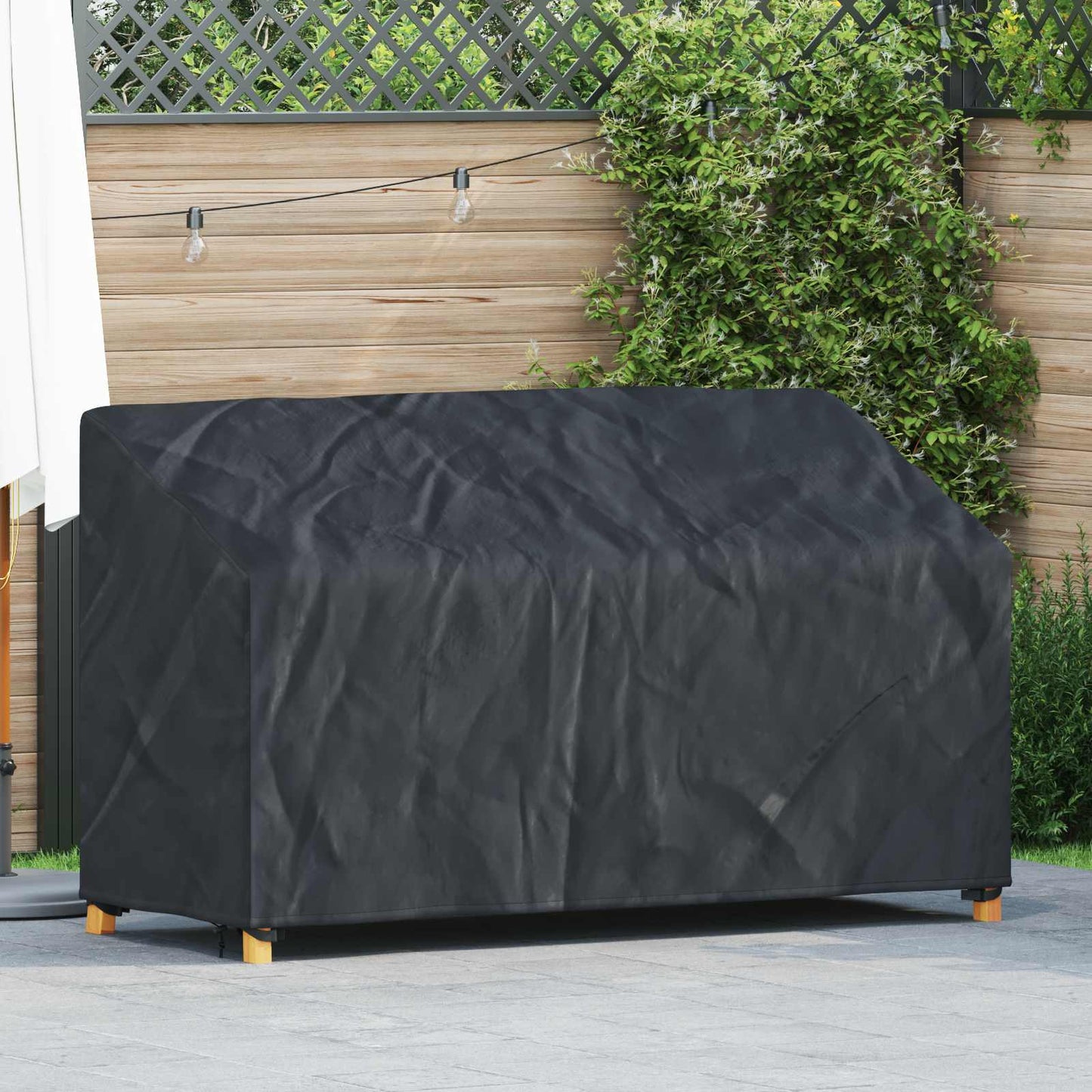vidaXL Κάλυμμα Παγκάκι Κήπου 165 x 70 x 65 / 94 cm Ύφασμα Oxford 420D