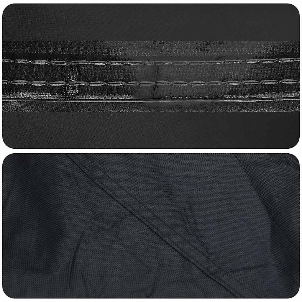 vidaXL Κάλυμμα Παγκάκι Κήπου Μαύρο 185 x 85 x 65 / 94 εκ Ύφασμα 600D