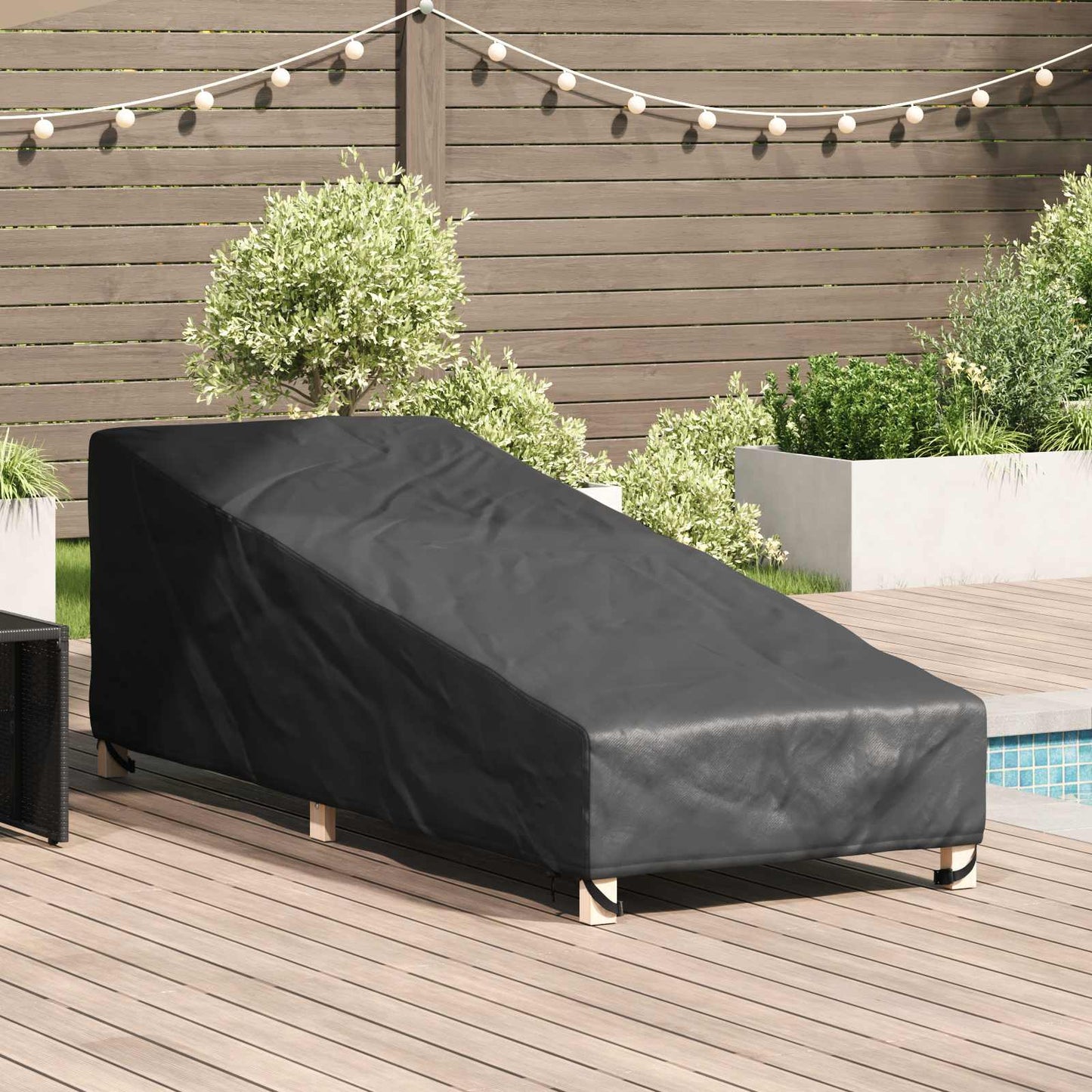 vidaXL Κάλυμμα Επίπλων Εξωτερικού Χώρου 203 x 81 x 63 εκ. Ορθογώνιος