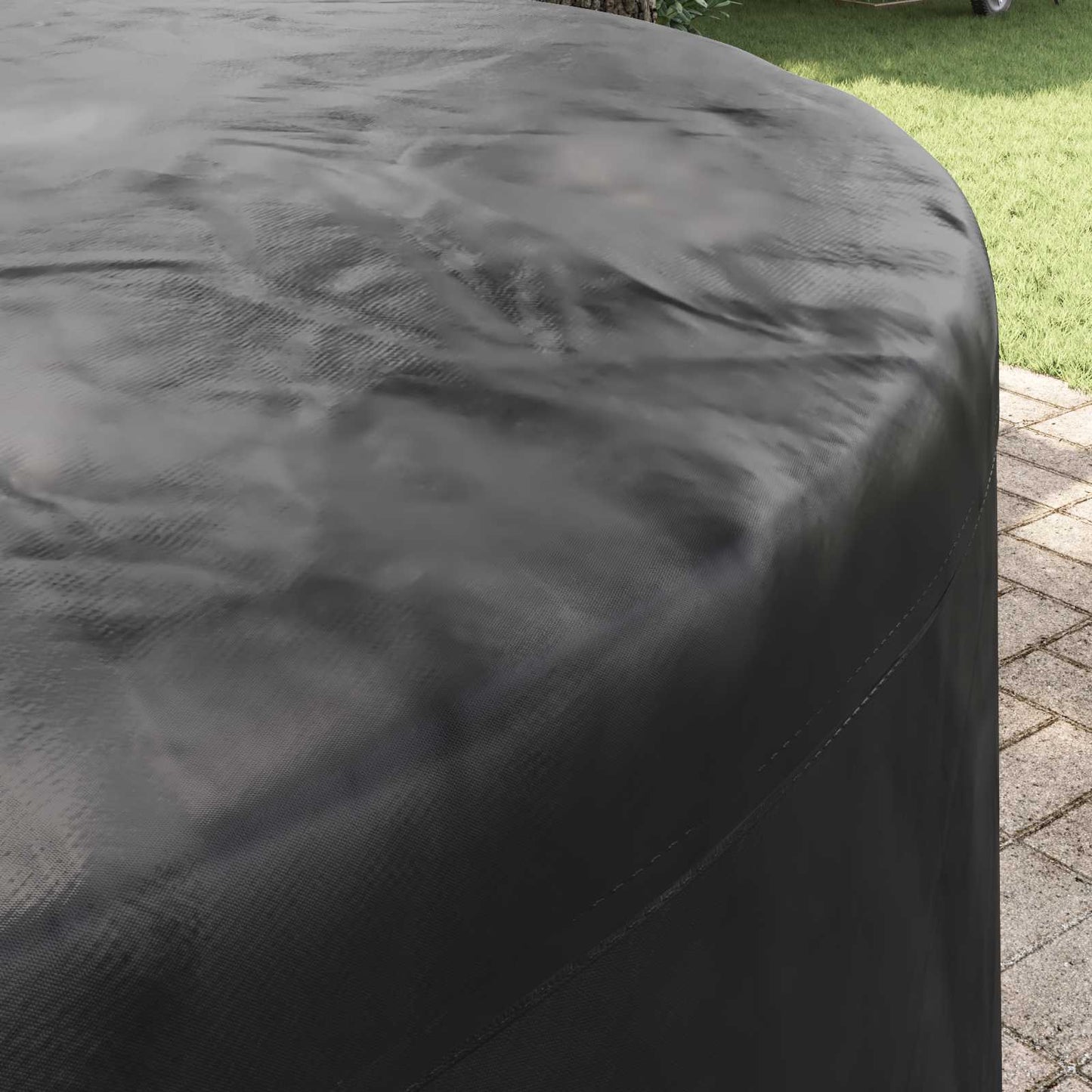 vidaXL Κάλυμμα επίπλων Μαύρο 157 x 157 x 85 εκ. Ύφασμα Oxford 420D