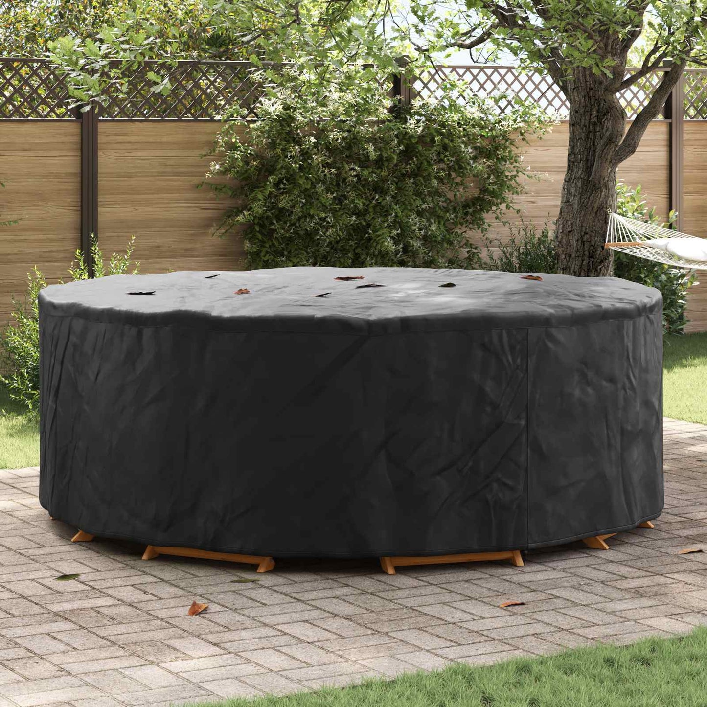 vidaXL Κάλυμμα επίπλων 244 x 244 x 71 εκ. Υφασμα Oxford 210D Γύρος
