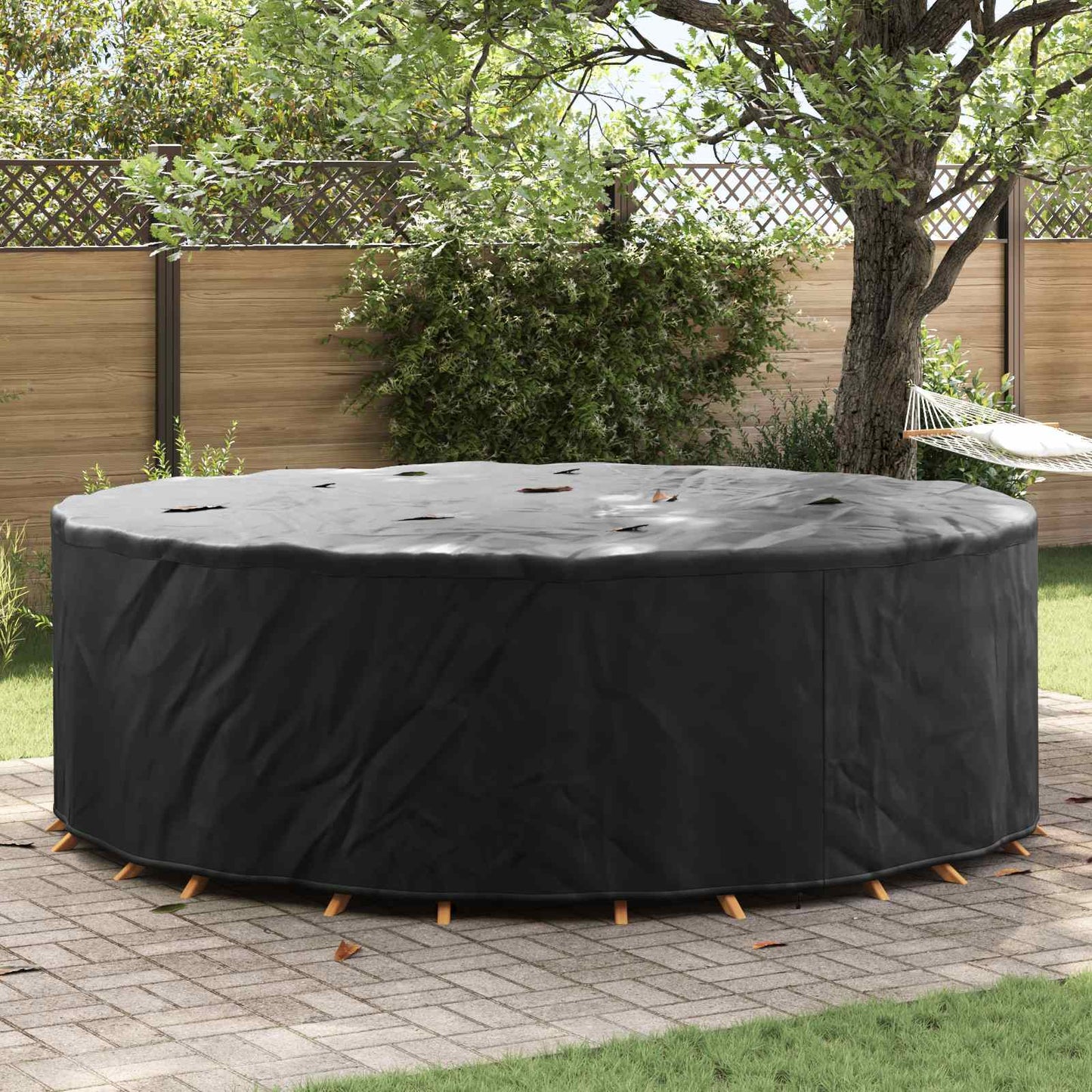 vidaXL Κάλυμμα επίπλων 279 x 279 x 105 εκ. Ύφασμα Oxford 420D Γύρος