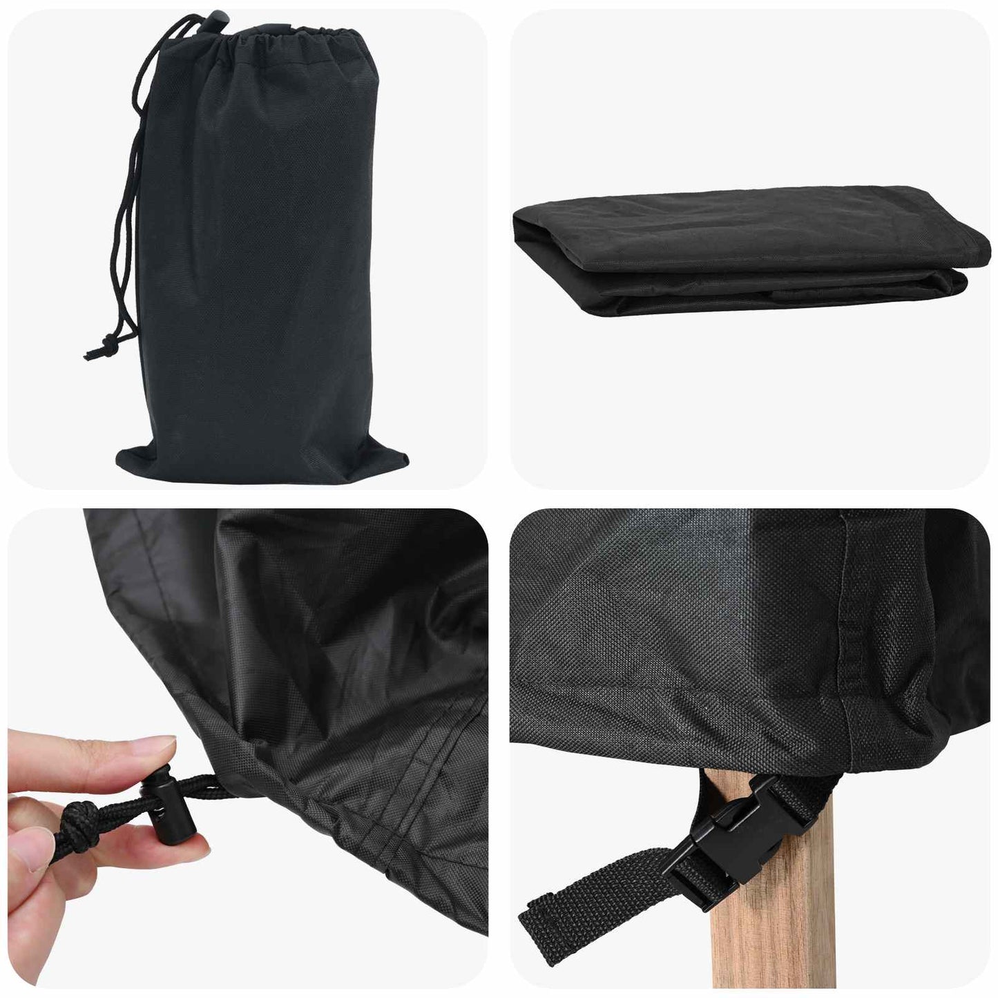 vidaXL Κάλυμμα επίπλων 320 x 320 x 71 εκ. Ύφασμα Oxford 600D Γύρος