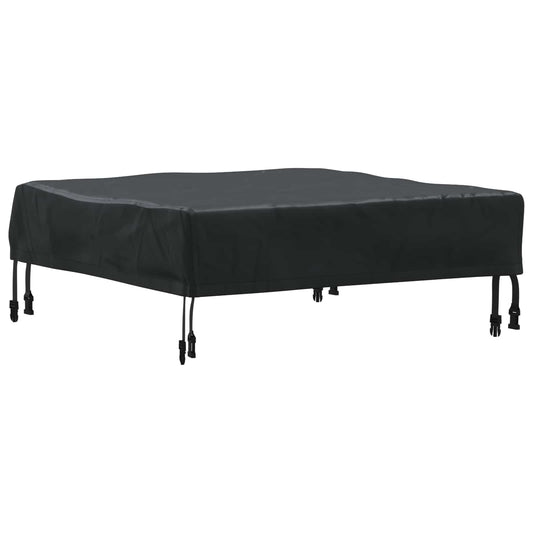 vidaXL Κάλυμμα Τραπέζι Μαύρο 62 x 62 x 15 εκ Υφασμα Oxford 600D