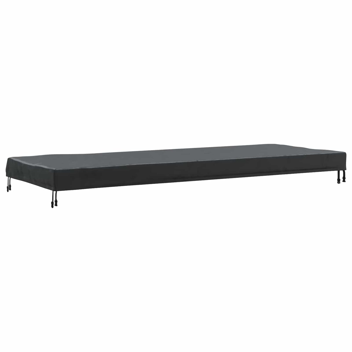 vidaXL Κάλυμμα Τραπέζι Μονόχρωμο Μαύρο 262 x 102 x 15 εκ. ύφασμα
