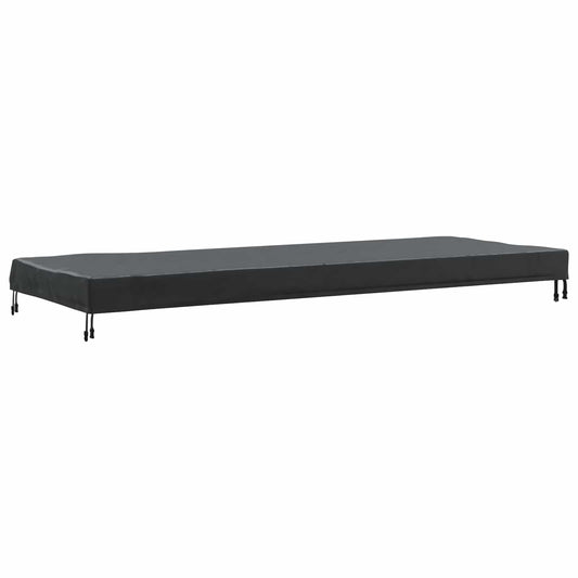 vidaXL Κάλυμμα Τραπέζι Μονόχρωμο Μαύρο 262 x 102 x 15 εκ. ύφασμα