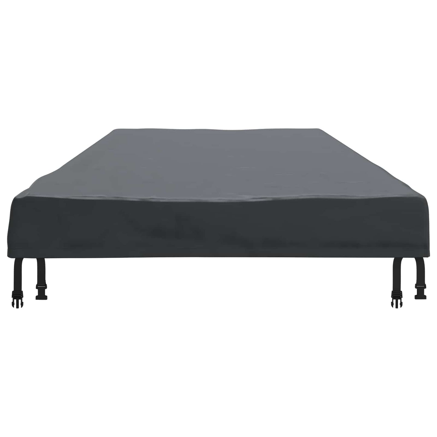 vidaXL Κάλυμμα Τραπέζι Μονόχρωμο Μαύρο 262 x 102 x 15 εκ. ύφασμα