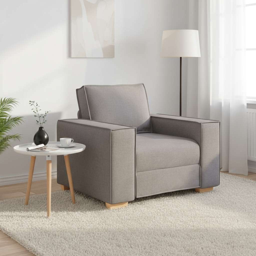 vidaXL Πολυθρόνα-Καναπέ-Μπεζ 100x78x84 εκ. Ύφασμα