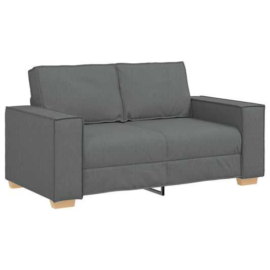 vidaXL Διθέσιος Καναπές Σκούρο Γκρι 160x78x84 εκ. Υφασμάτινος