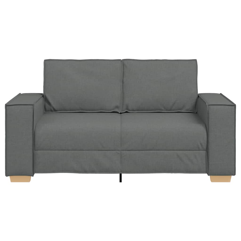 vidaXL Διθέσιος Καναπές Σκούρο Γκρι 160x78x84 εκ. Υφασμάτινος